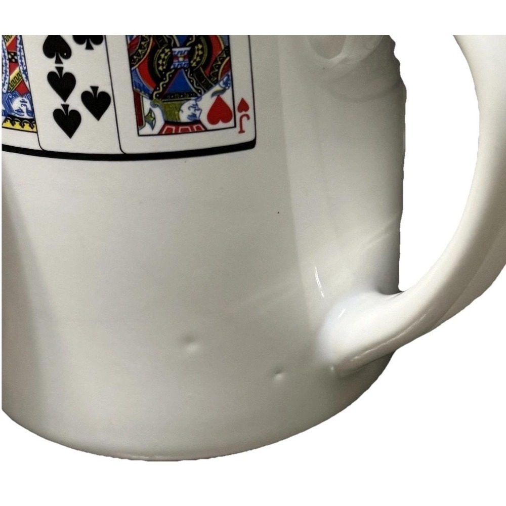 Vintage Lilian Vernon Playing Cards Coffee & Tea Mugs Poker‎ Game Night Set Of 6 - Picture 13 of 15